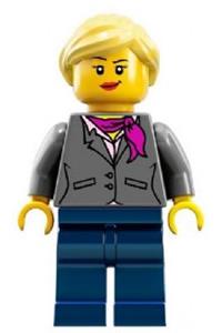 Research Scientist Female - Research Scientist Female with magenta scarf - idea009
