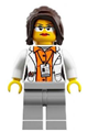 Research Scientist Female with white lab coat - idea011