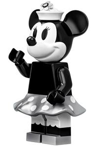 Minnie Mouse Minifigure - Minnie Mouse in grayscale from Steamboat Willie - idea050
