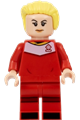 Soccer Player, Female, Red Uniform, Light Nougat Skin, Bright Light Yellow Hair Swept Back - idea131