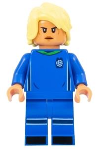 Soccer Player, Female, Blue Uniform, Nougat Skin, Bright Light Yellow Hair idea134