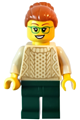 Camper - Female, Dark Orange Hair, Glasses, Tan Sweater, Dark Green Legs - idea148