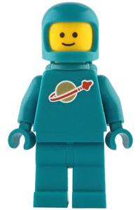 Classic Space Dark Turquoise - Classic Space minifigure in dark turquoise with air tanks and an updated helmet - idea227