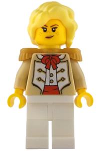Camilla Admiral's Daughter - Camilla - Admiral's Daughter, Tan Coat, White Legs, Pearl Gold Epaulettes - idea228