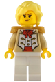 Camilla - Admiral's Daughter, Tan Coat, White Legs, Pearl Gold Epaulettes - idea228