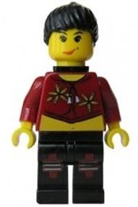 Xtreme Stunts Sky Lane Minifigure - Xtreme Stunts Sky Lane with Neck Bracket - ixs004a