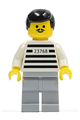Jailbreak Joe police minifigure with light bluish gray legs (reissue) - jail004