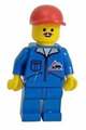 Bulldozer Logo - Blue Legs, Red Cap - jbl009