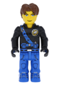 Jack Stone with black jacket, blue legs, and blue sash - js009