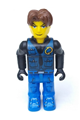 Jack Stone - Black Jacket, Blue Legs, Blue Vest - js013