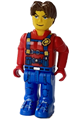 Jack Stone - Red Jacket, Blue Overalls and Blue Legs - js015