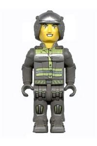 Res-Q Figure - Res-Q junior figure wearing an open-faced helmet without sunglasses - js018