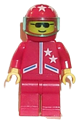 Jacket 2 Stars Red - Red Legs, Red Helmet 7 White Stars, Trans-Light Blue Visor - jstr003