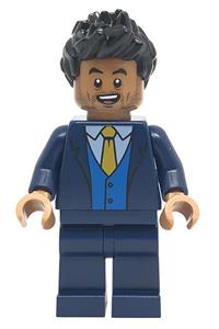 Simon Masrani Minifigure - Simon Masrani wearing a dark blue suit - jw050