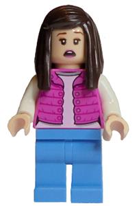 Tourist Minifigure - Tourist wearing a pink jacket - jw051