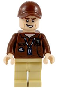 Park Worker Minifigure - Jurassic World park worker - jw065