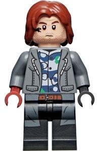 Rainn Delacourt Minifigure - Rainn Delacourt wearing a dark blue and white shirt - jw077