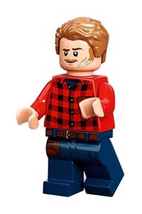 Owen Grady Minifigure - Owen Grady wearing a flannel shirt - jw089