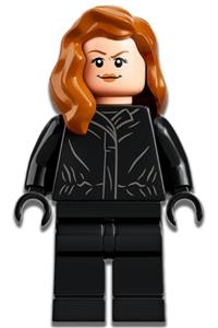 Claire Dearing Minifigure - Claire Dearing wearing a black jacket - jw092