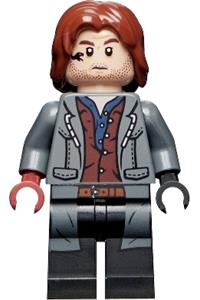 Rainn Delacourt Minifigure - Rainn Delacourt wearing a dark blue and dark red shirt - jw095