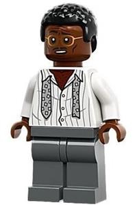 Ray Arnold Minifigure - Ray Arnold wears a white shirt with tie - jw109
