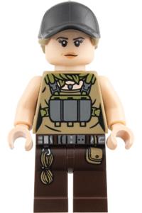 Zora Bennett Minifigure - Zora Bennett wearing a black cap - jw145