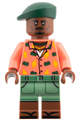 Duncan Kincaid wearing a coral shirt, sand green shorts and a dark green beret - jw146