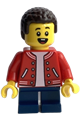 LEGOLAND Park Boy, Red Jacket, Coiled Hair - llp032