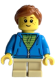 LEGOLAND Park Girl, Dark Azure Hoodie over Lime Shirt, Ponytail - llp033