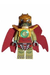 Crominus Minifigure - Crominus wearing a tattered cape - loc023