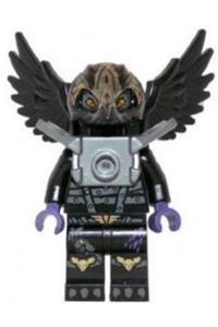 Rawzom Minifigure - Rawzom with flat silver armor - loc033