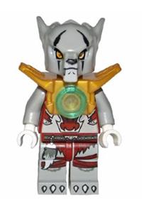 Worriz Minifigure - Worriz wearing pearl gold armor - loc052
