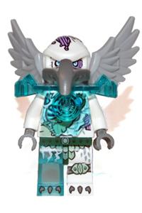 Voom Voom Minifigure - Voom Voom wearing heavy Trans-Light Blue armor - loc074