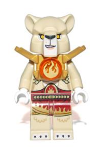 Li'Ella Minifigure - Li'Ella wearing a dark red outfit - loc079