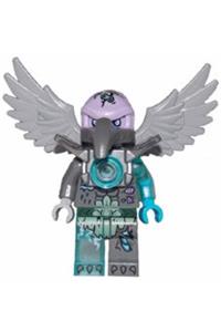 Vornon Minifigure - Vornon wearing flat silver armor - loc112
