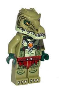 Crocodile Warrior Minifigure - Crocodile Warrior 2 - loc123