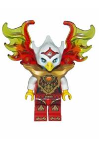 Eris Minifigure - Eris wearing an armor breastplate with flame wings - loc138