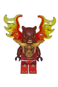 Bladvic Minifigure - Bladvic with armor breastplate and flame wings - loc149