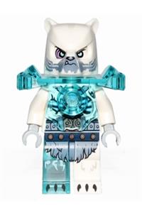 Iceklaw Minifigure - Iceklaw equipped with a Freeze Cannon Pack - loc154
