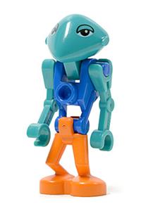 LoM Martian Minifigure - LoM Martian with a blue body and orange legs - lom018