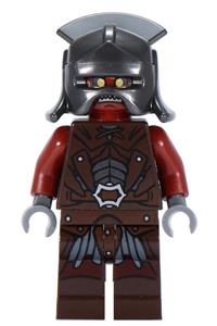 Uruk-hai Minifigure - Uruk-hai wearing a helmet - lor007