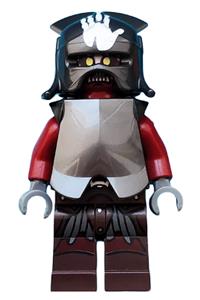 Uruk-hai Minifigure - Uruk-hai wearing a handprint helmet - lor022