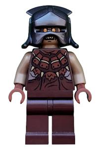 Mordor Orc Minifigure - Mordor Orc wearing helmet - lor065