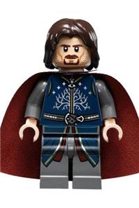 Aragorn Minifigure - Aragorn wearing a red cape - lor066