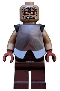 Mordor Orc Minifigure - Bald Mordor Orc wearing armor - lor068