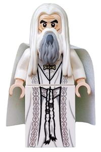 Saruman Minifigure - Saruman wearing long robes - lor074