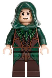 Mirkwood Elf Archer - Dark Green Outfit, Dual Sided Head lor078