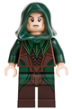 Mirkwood Elf archer - dark green outfit, dual sided head - lor078