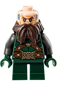 Dwalin the Dwarf Minifigure - Dwarf Dwalin without a cape - lor095