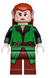 Tauriel Minifigure - Tauriel, green and reddish brown outfit - lor098